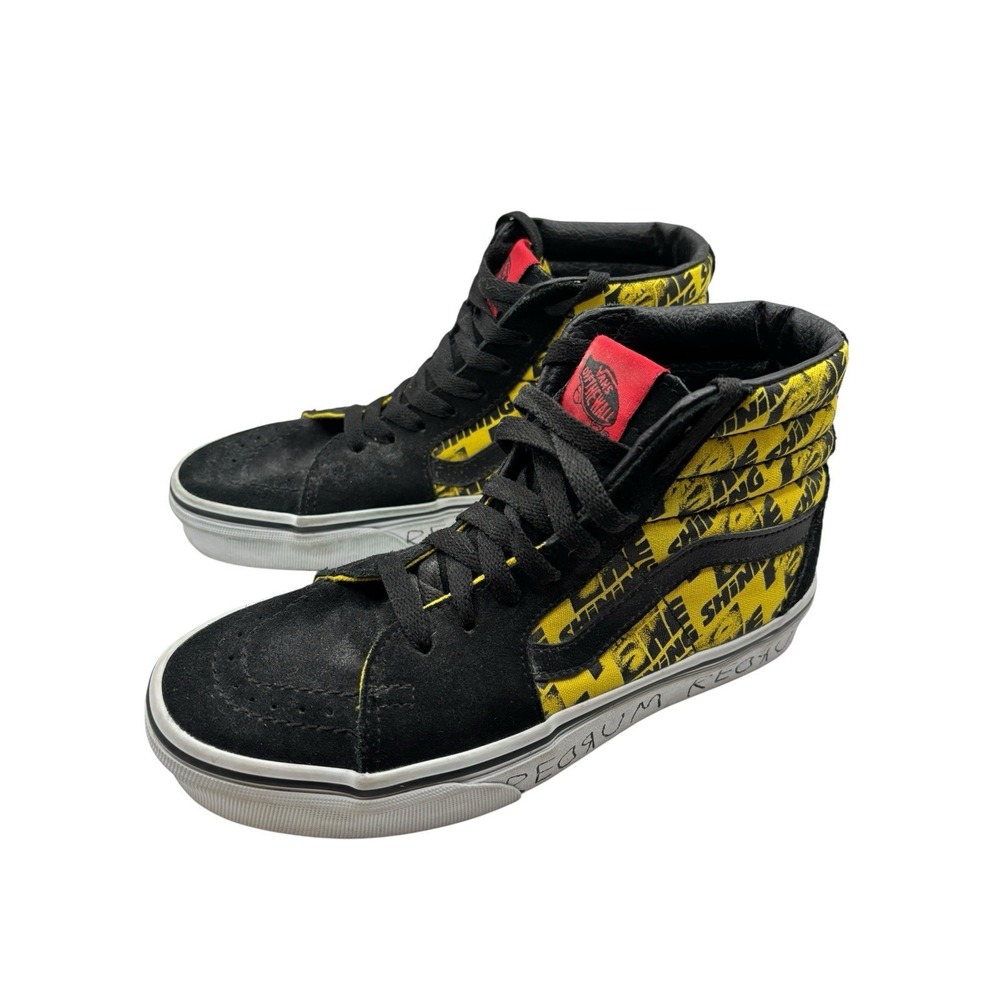 VANS x House Of Terror The Shining Sk8-Hi Mens Size 4/ Womens 5 .5‎ Yellow Black